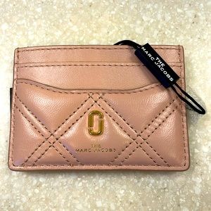 Marc Jacobs Quilted Nude card case